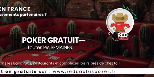 Soir\u00e9e RedCactus Poker X EVA Lille \u00e0 LILLE (59)