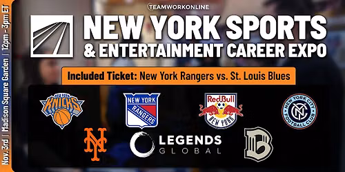 New York Sports & Entertainment Career Expo hosted by MSG Sports