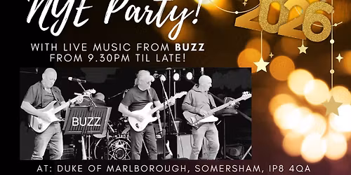 NYE Party! \ud83e\udd73 with Live Music from BUZZ