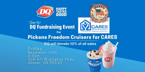 December Pickens Freedom Cruisers Cruise-In Car Show Benefitting CARES of Pickens County!