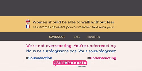 EN|FR Women should be able to walk without fear|Les femmes devraient pouvoir marcher sans avoir peur