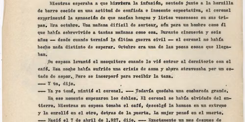 El Coronel No Tiene Quien Le Escriba