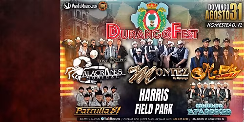 Parking Durango Fest with Alacranes Musical, Montez De Durango