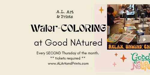 Water-COLORing at Good NAtured 4\/9\/2026