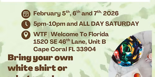 \ud83c\udf08 DIY Tie-Dye Shirt Night at WTF 