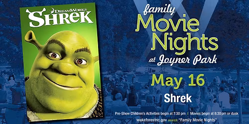 Family Movie Nights at Joyner Park - Shrek
