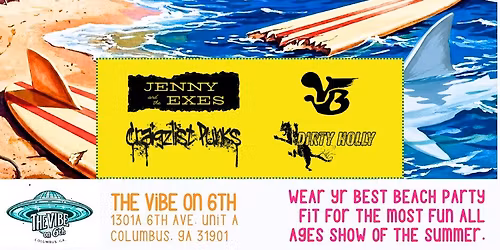 Punk Rock Beach Bash w\/ Jenny and the Exes + Craigzlist Punks + Varsity Blues + Dirty Holly