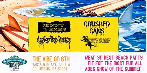 Punk Rock Beach Bash w\/ Jenny and the Exes + Craigzlist Punks + Dirty Holly + Crushed Cans