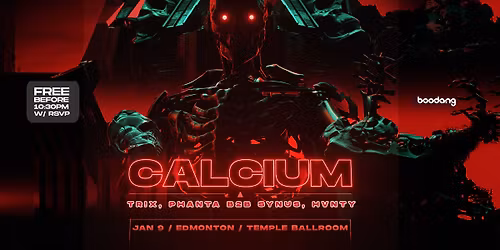 Calcium - Free before 10:30pm w\/ RSVP - Temple Ballroom
