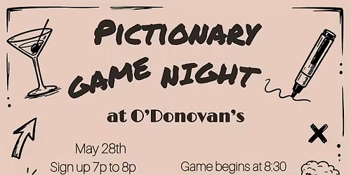 O'Donovans Cocktail Lounge Adult Pictionary Night