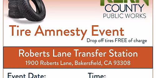 Tire Amnesty Event - Robert Lanes Transfer Center