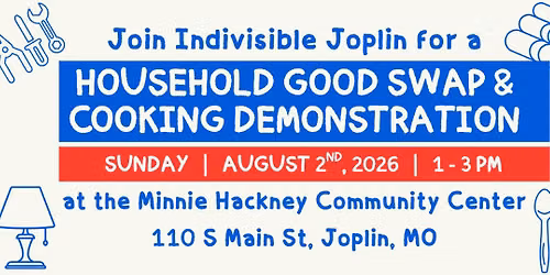 Household Good Swap & Cooking Demonstration