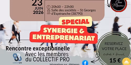 Soir\u00e9e R\u00e9seau Entrepreneurs NORD ISERE & COLLECTIF PRO