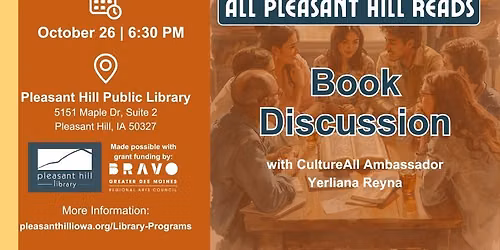 All Pleasant Hill Reads Book Discussion