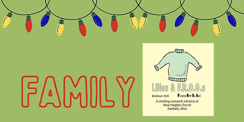 Family Christmas Event with Lilies & F.R.O.G.S.