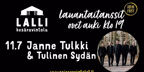 LAUANTAITANSSIT - Janne Tulkki & Tulinen Syd\u00e4n, vapaa p\u00e4\u00e4sy!