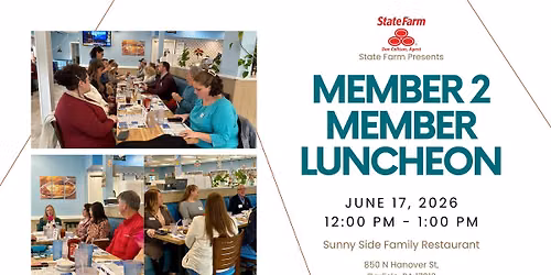 Member 2 Member Networking Luncheon