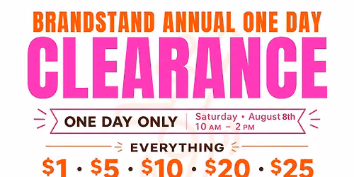 BrandStand Annual One Day Clearance