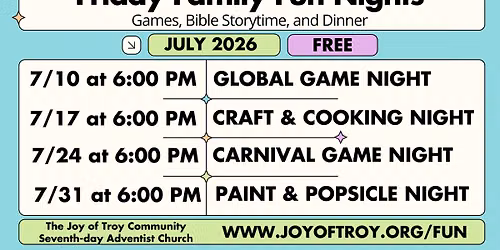 Friday Family Fun Nights (FREE)