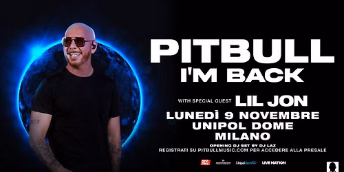 PITBULL in concerto a Milano