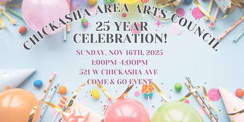 Chickasha Area Arts Council\u2019s 25th Anniversary Celebration