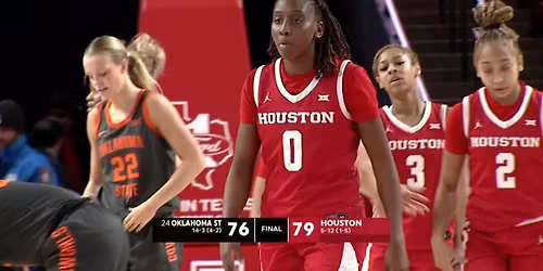 Houston Cougars at Oklahoma State Cowgirls Womens Basketball