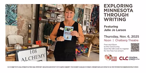 Cultural Thursday: Exploring Minnesota Through Writing with Julie Jo Larson