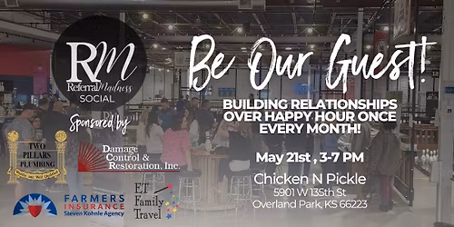 RM Social - May 21st, 3-7 PM, Chicken-N-Pickle