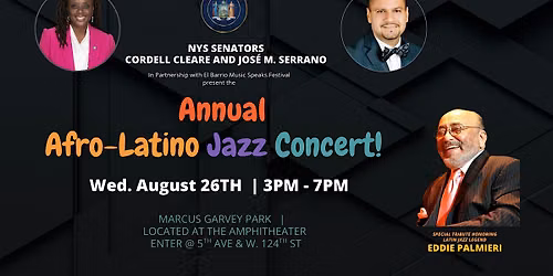 ANNUAL AFRO-LATINO JAZZ CONCERT WITH SPECIAL A TRIBUTE TO EDDIE PALMIERI