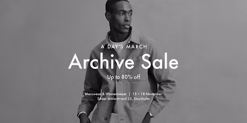 Archive Sale - Stockholm