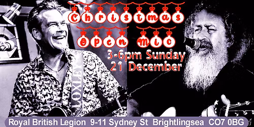 3rd Sunday Christmas Open Mic