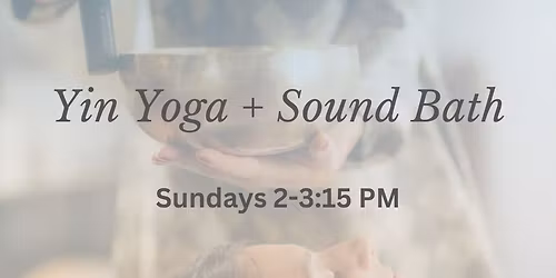 Yin Yoga + Sound Bath (In Studio)