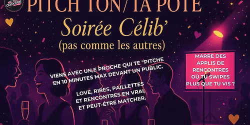 Soir\u00e9e "adopt'mon\/ma pote" - pitch dating
