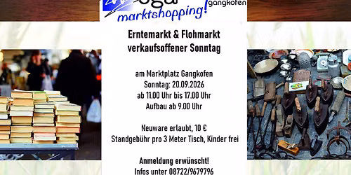 Erntemarkt & Flohmarkt mit verkaufsoffenem Sonntag