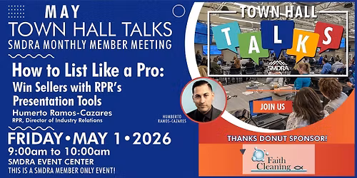 May Town Hall Talks: How to List Like a Pro! Win Sellers with RPR\u2019s Presentation Tools