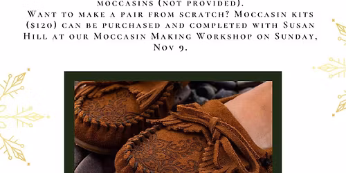 CUB Moc Week: \ud83d\udd25 Burn Your Own Moccasins Workshop \u2014 Friday, Nov 7, 2025