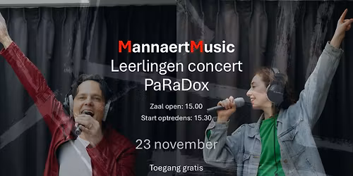 MannaertMusic Leerlingen Concert PaRaDox
