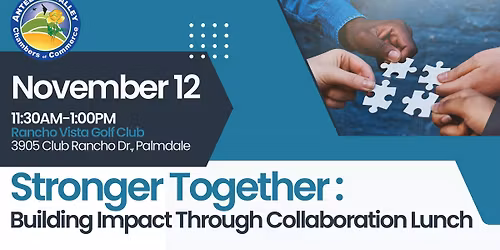 Stronger Together: Building Impact Through Collaboration Lunch 