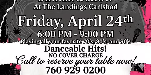 The Sticky Sweets at The Landings, CA Friday, April 24th, 6pm