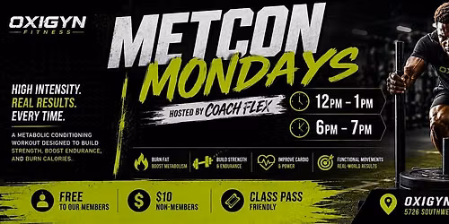 Metcon Mondays At Oxigyn Fitness
