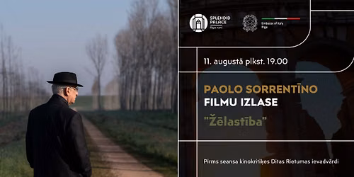PAOLO SORRENT\u012aNO FILMU IZLASE - \u017d\u0112LAST\u012aBA