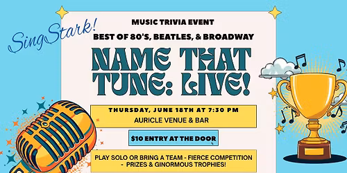 Name That Tune: LIVE! Best of 80's, Beatles, & Broadway