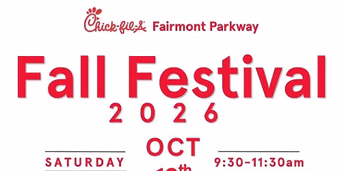 Chick-fil-A Fairmont Parkway\u2019s Fall Festival 2026