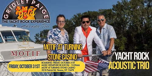 Gridley Paige AM Gold Acoustic Trio at MOTIF at Turning Stone Casino - Halloween Show
