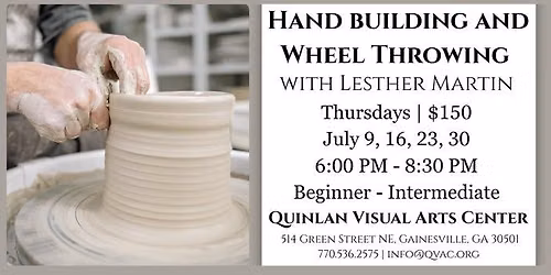 4 Week Hand Building and Wheel Throwing