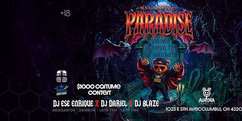 Reggaeton Paradise | Columbus | Pre-Halloween Edition | 18+