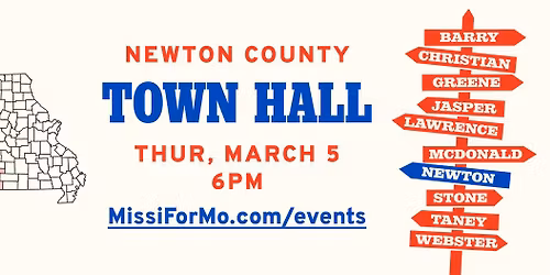 Newton County Town Hall in Neosho