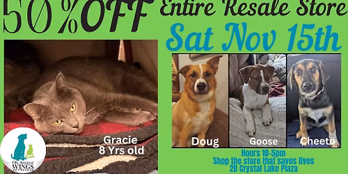 50% OFF Entire Resale Store