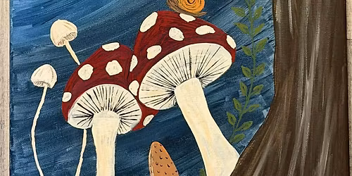 Whimsical Mushroom Paint Night