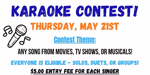 Karaoke Contest @ The Lazy Oaf!